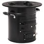 Voir la diapositive 3 : VIDAXL Poele a bois de camping Noir 50x33,5x30,5 cm Acier