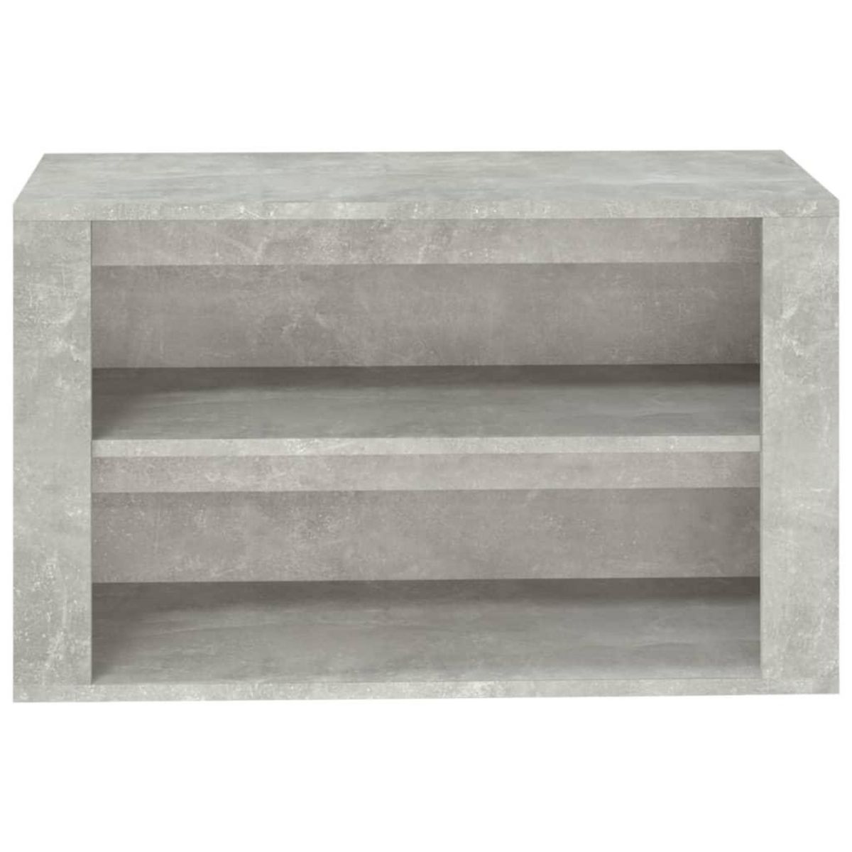 VIDAXL Etagere a chaussures Gris beton 75x35x45 cm Bois d'ingenierie