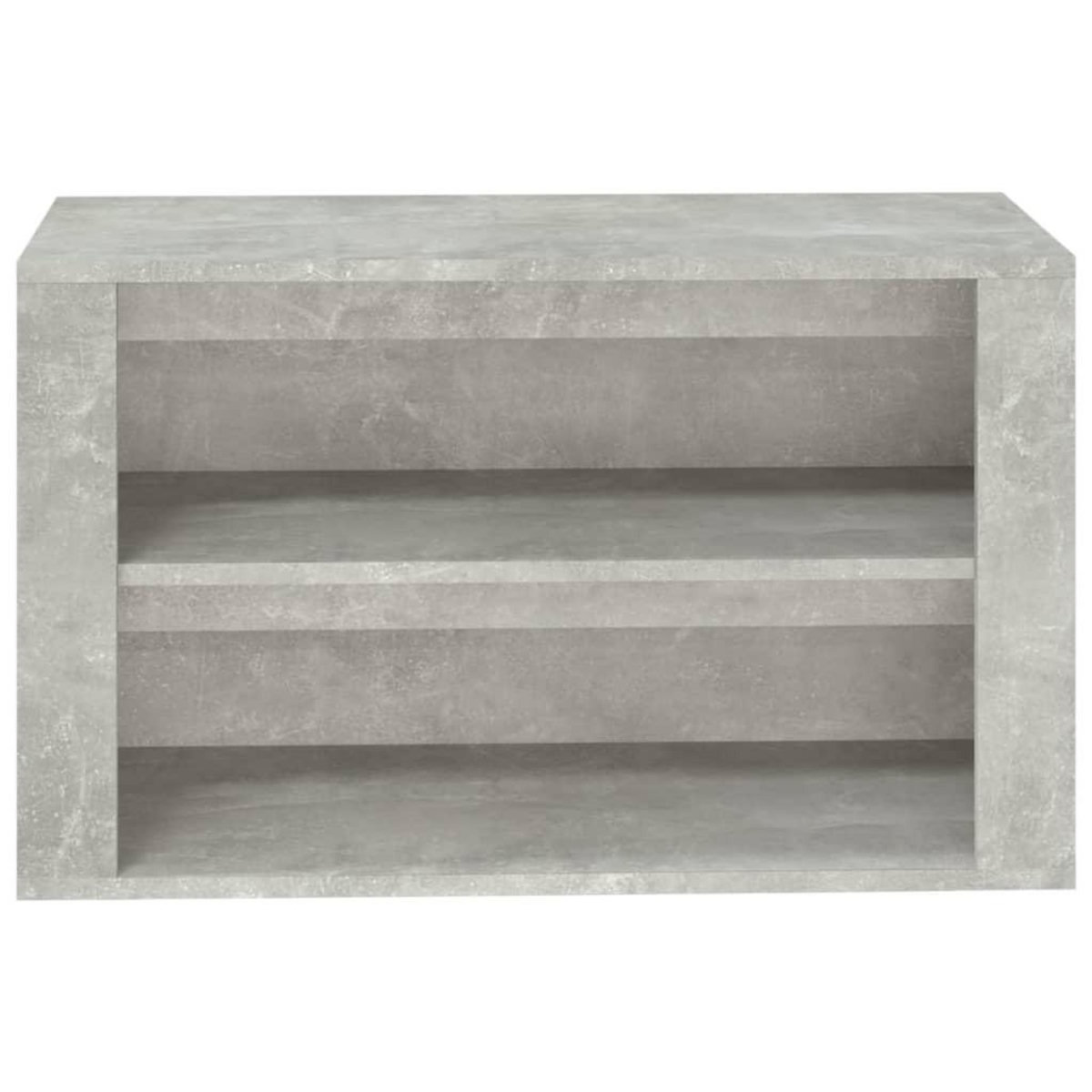VIDAXL Etagere a chaussures Gris beton 75x35x45 cm Bois d'ingenierie