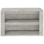 Voir la diapositive 5 : VIDAXL Etagere a chaussures Gris beton 75x35x45 cm Bois d'ingenierie