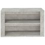Voir la diapositive 5 : VIDAXL Etagere a chaussures Gris beton 75x35x45 cm Bois d'ingenierie