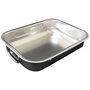 Voir la diapositive 1 : Steel pan Plat à four inox 25x19cm - 11160