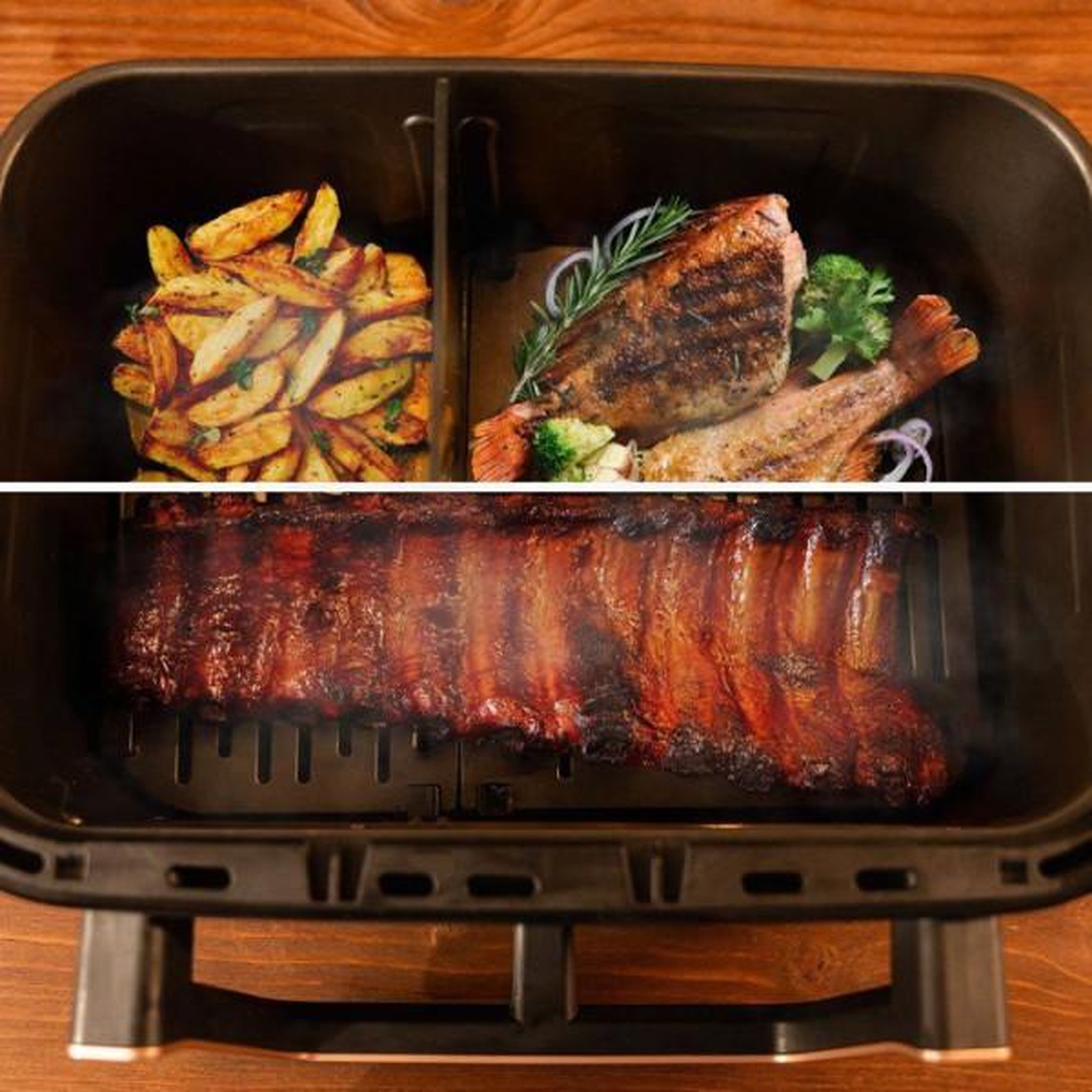 Voir la diapositive 6 : CECOTEC Friteuse à air Cecotec Cecofry&Grill Smokin' 11000 3-en-1 11L 2900W