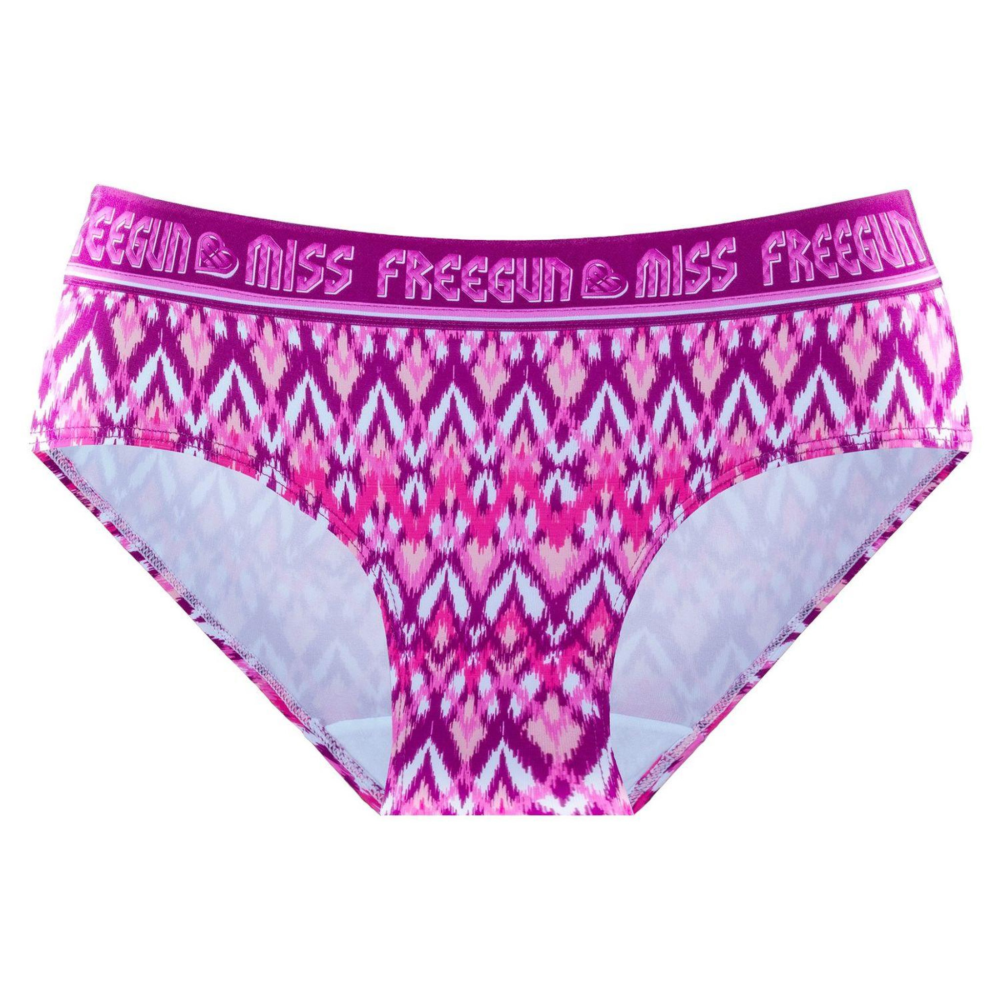 Voir la diapositive 6 : FREEGUN Lot de 4 culottes fille Ethnic