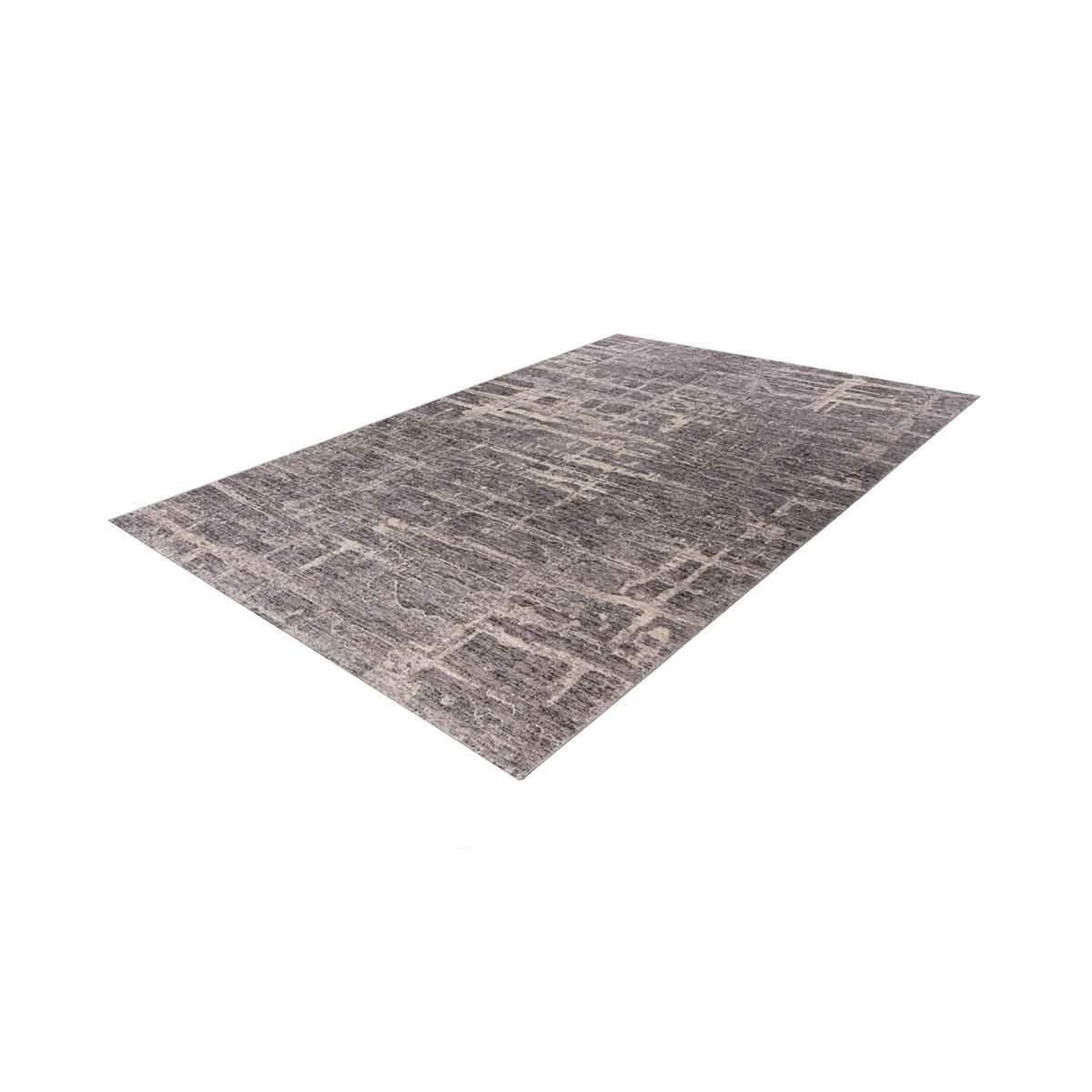 Voir la diapositive 2 : Paris Prix Tapis tissé imprimé abstrait  jaka  gris