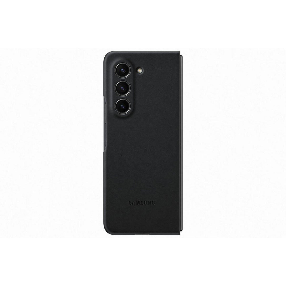 Samsung Coque Z Fold 5 Simili Cuir Graphite