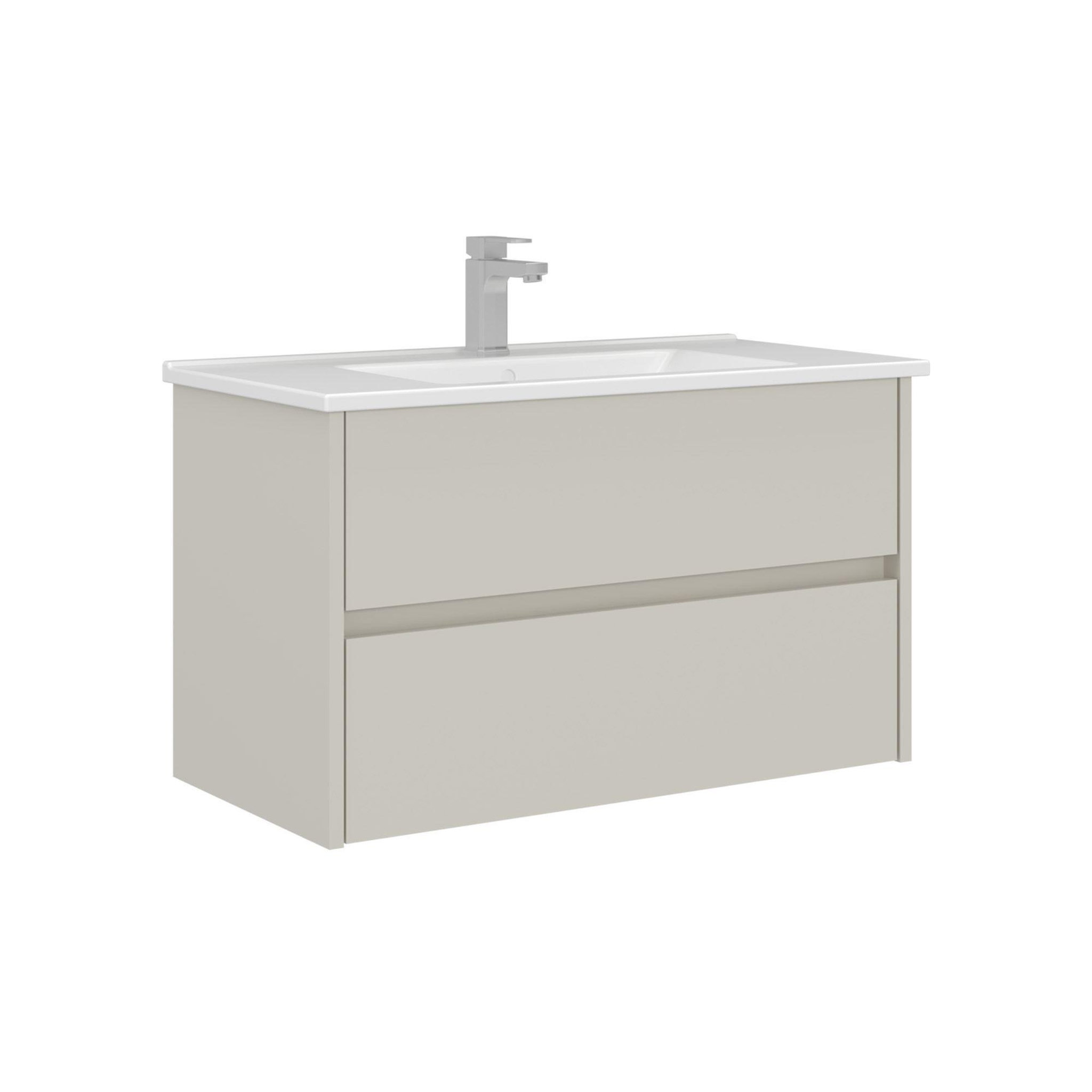 Habitat et Jardin Meuble Vasque  Arno 85  - 85 x 45 x 52 cm - Cashmere