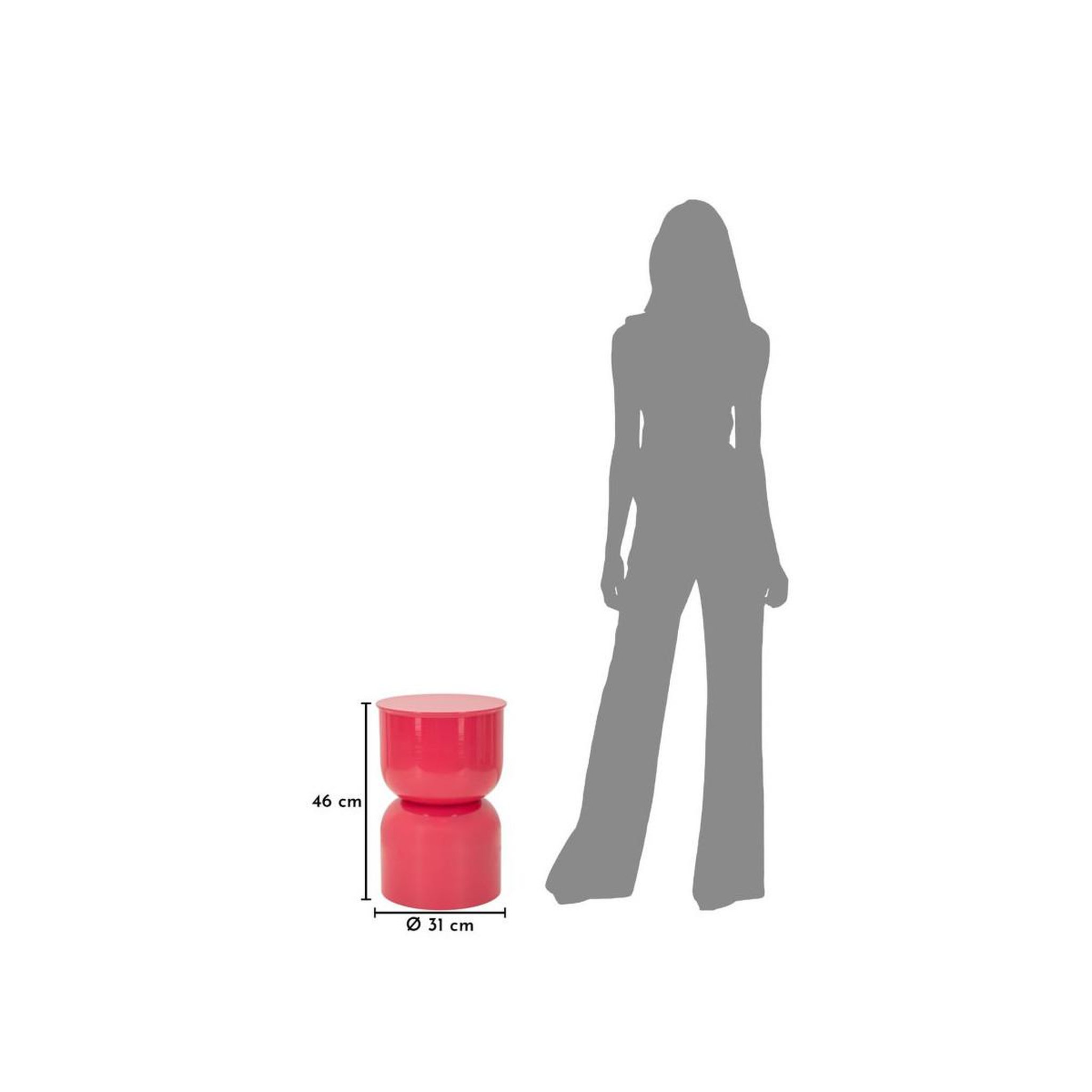 Voir la diapositive 5 : Paris Prix Table d'appoint en métal  oyi  46cm fuchsia