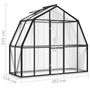 Voir la diapositive 6 : VIDAXL Serre avec cadre de base anthracite 3,3 m^2 aluminium