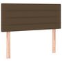 Voir la diapositive 2 : VIDAXL Tete de lit Marron Fonce 90x5x78/88 cm Tissu