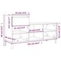 Voir la diapositive 6 : VIDAXL Armoire a chaussures Gris beton 102x36x60 cm Bois d'ingenierie
