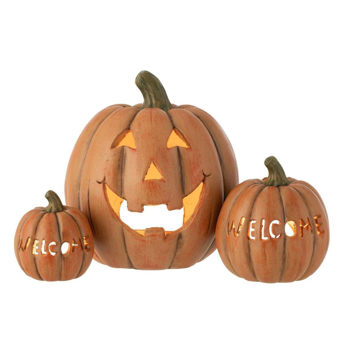 Paris Prix Photophore Déco Citrouille  Halloween  27cm Caramel