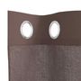 Voir la diapositive 5 : VIDAXL Rideaux en voile avec œillets 2 pcs marron 140x140 cm