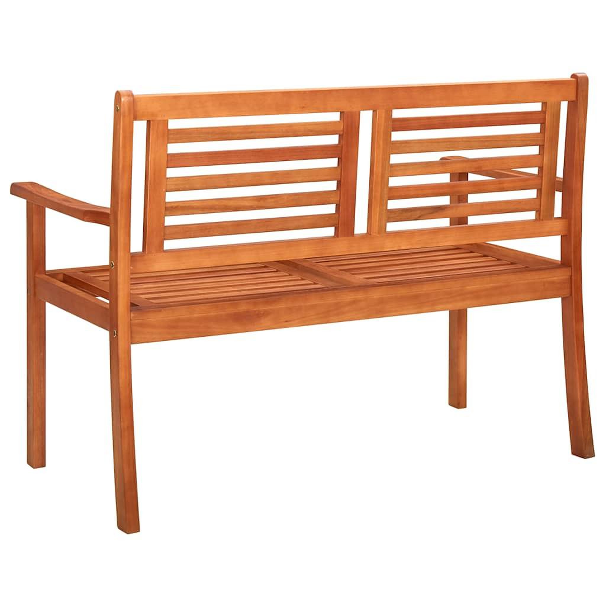 Voir la diapositive 5 : VIDAXL Banc de jardin 2 places avec coussin 120 cm Bois d'eucalyptus