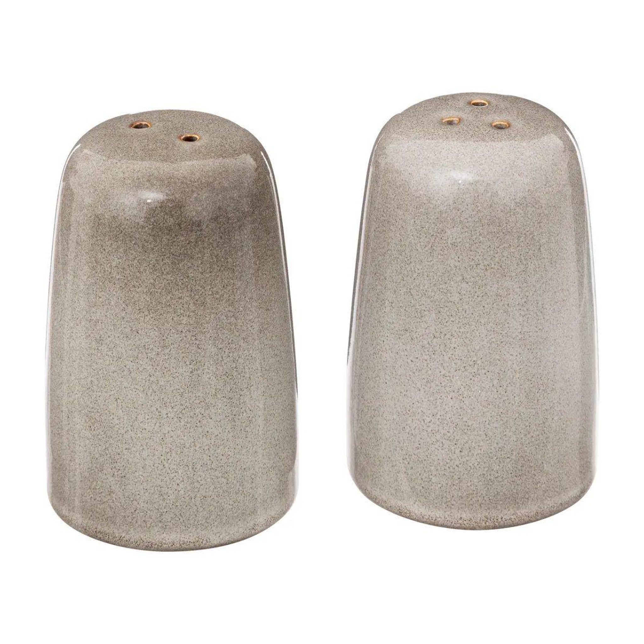 Voir la diapositive 1 : SECRET DE GOURMET Lot salière & poivrière  callie  8cm taupe
