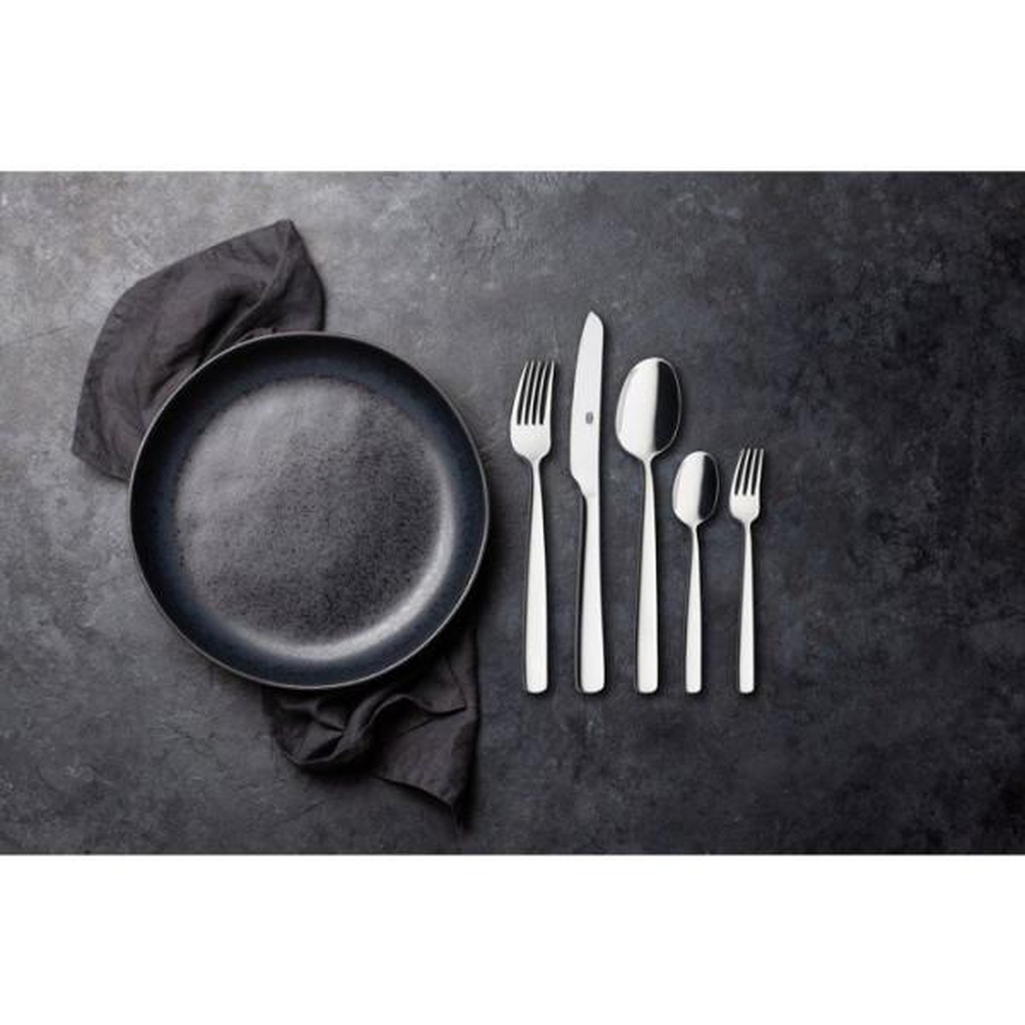 Voir la diapositive 6 : GSW Ménagere - GSW PREMIUM - 893497 - 60 pieces - Acier inox massif 18/10