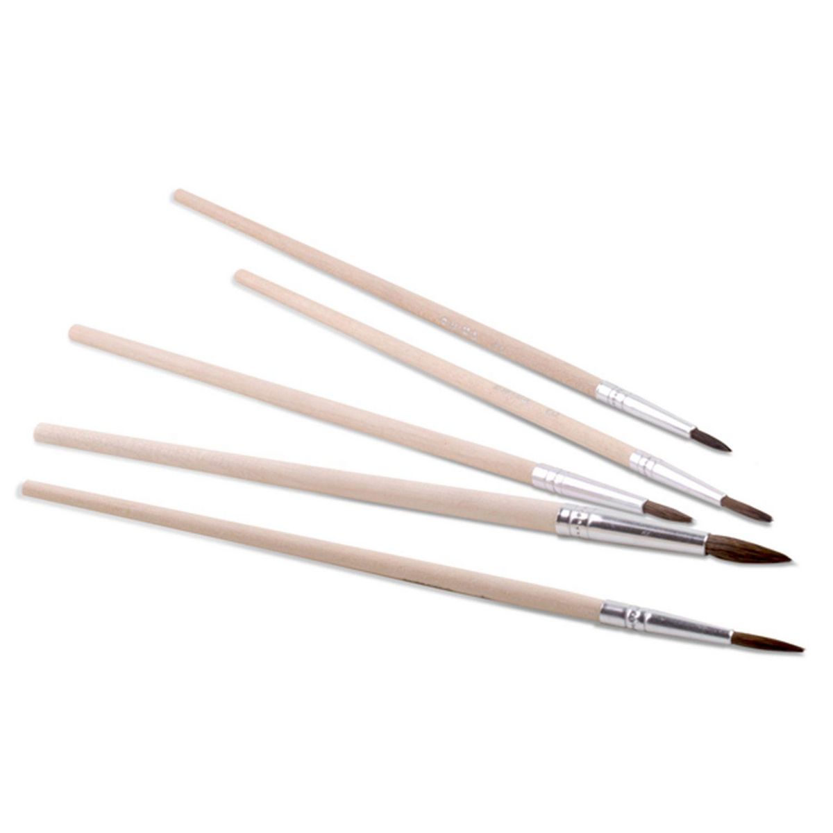 PRIMO 5 pinceaux pointe ronde