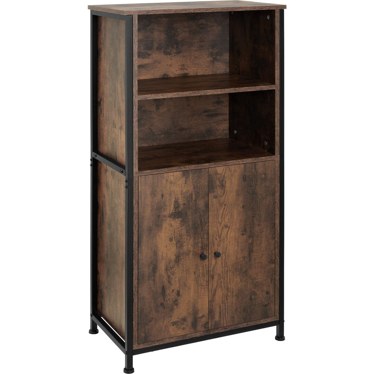 tectake Buffet style industriel Bois foncé industriel, rustique