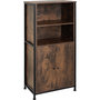 Voir la diapositive 1 : tectake Buffet style industriel Bois foncé industriel, rustique