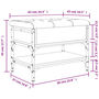 Voir la diapositive 6 : VIDAXL Banc a chaussures sonoma gris 62x42x45 cm bois d'ingenierie