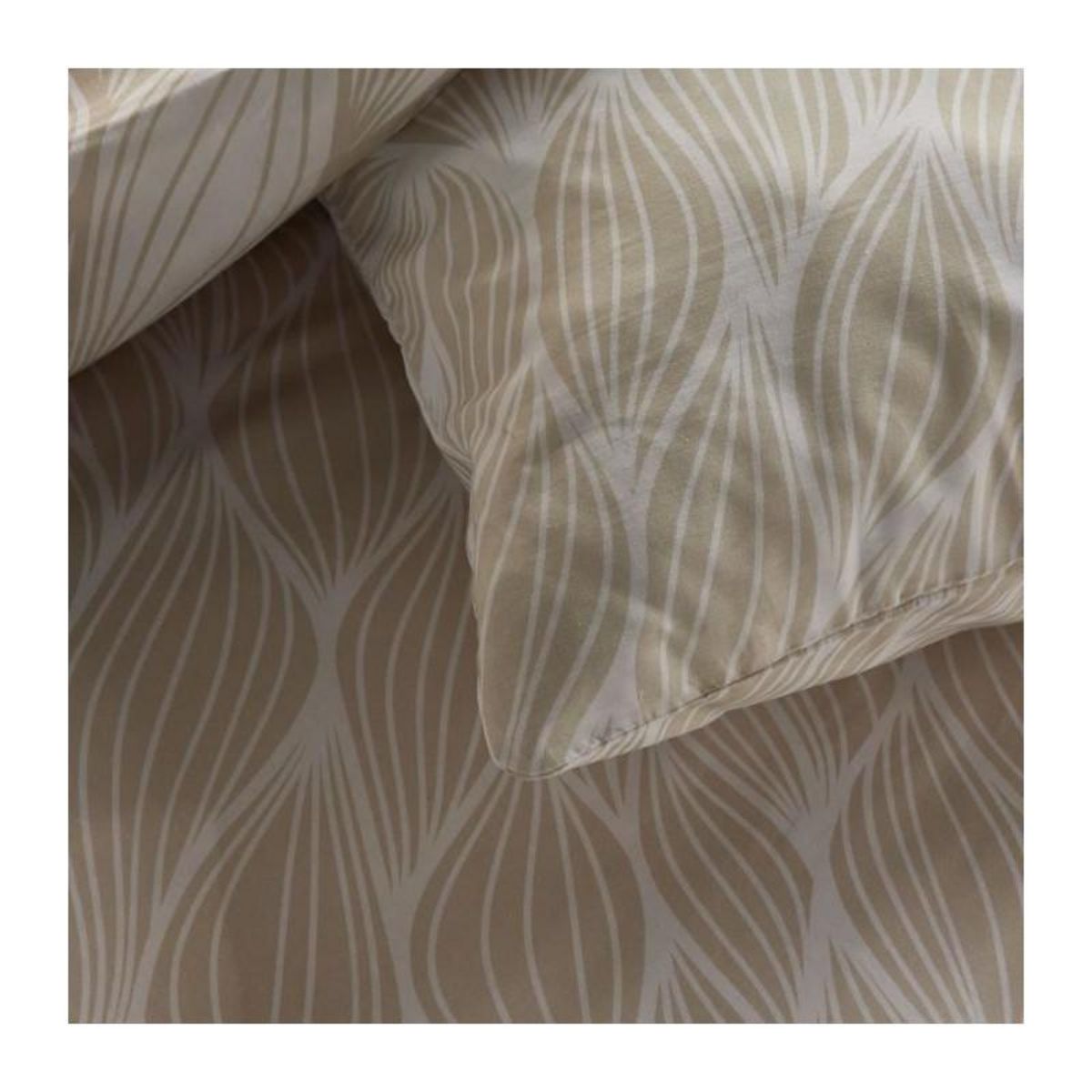 Today Parure de lit - TODAY Crazy - Imprimé Graphique - 2 personnes - 220 x 240 cm - Beige