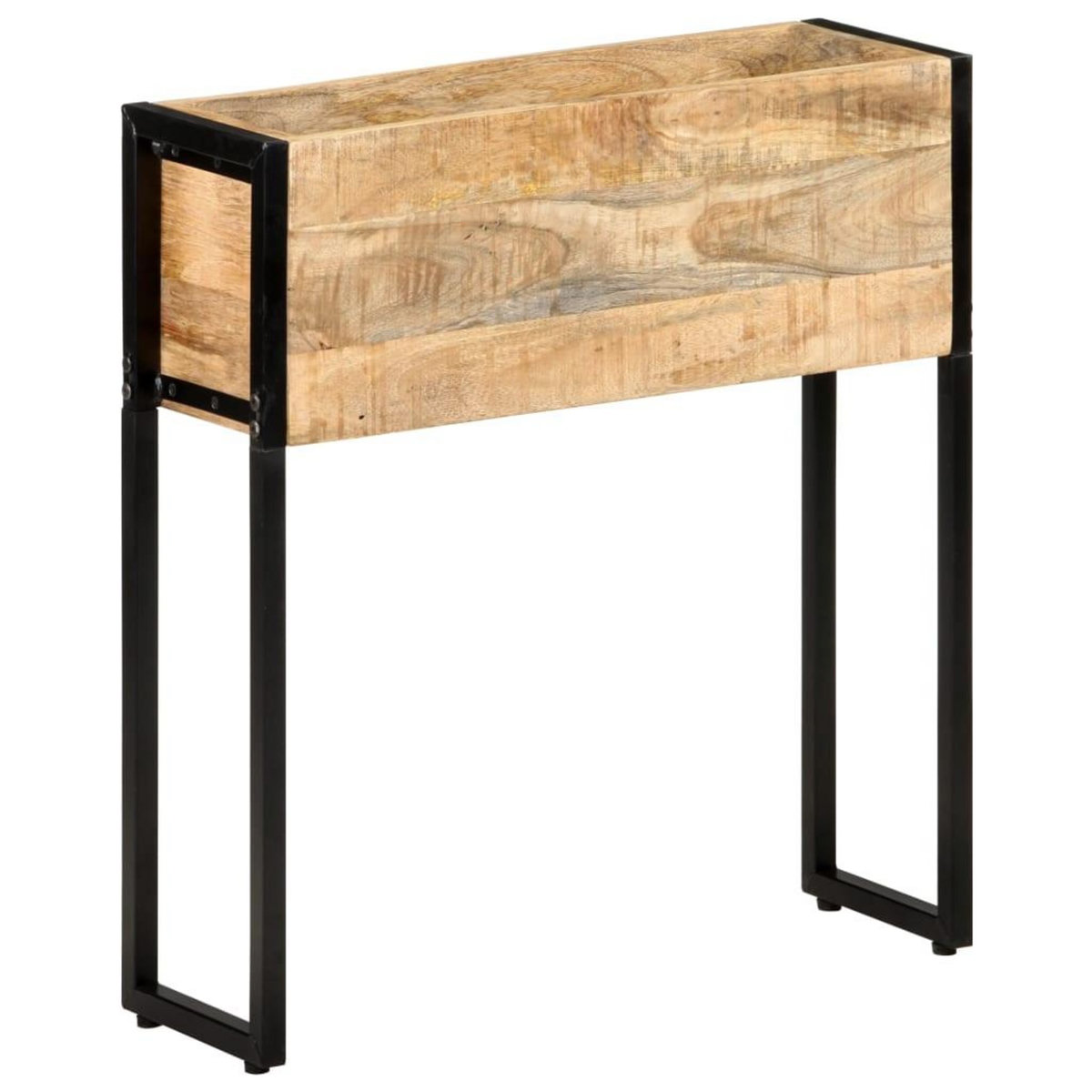 VIDAXL Jardiniere 60x20x68 cm Bois de manguier brut