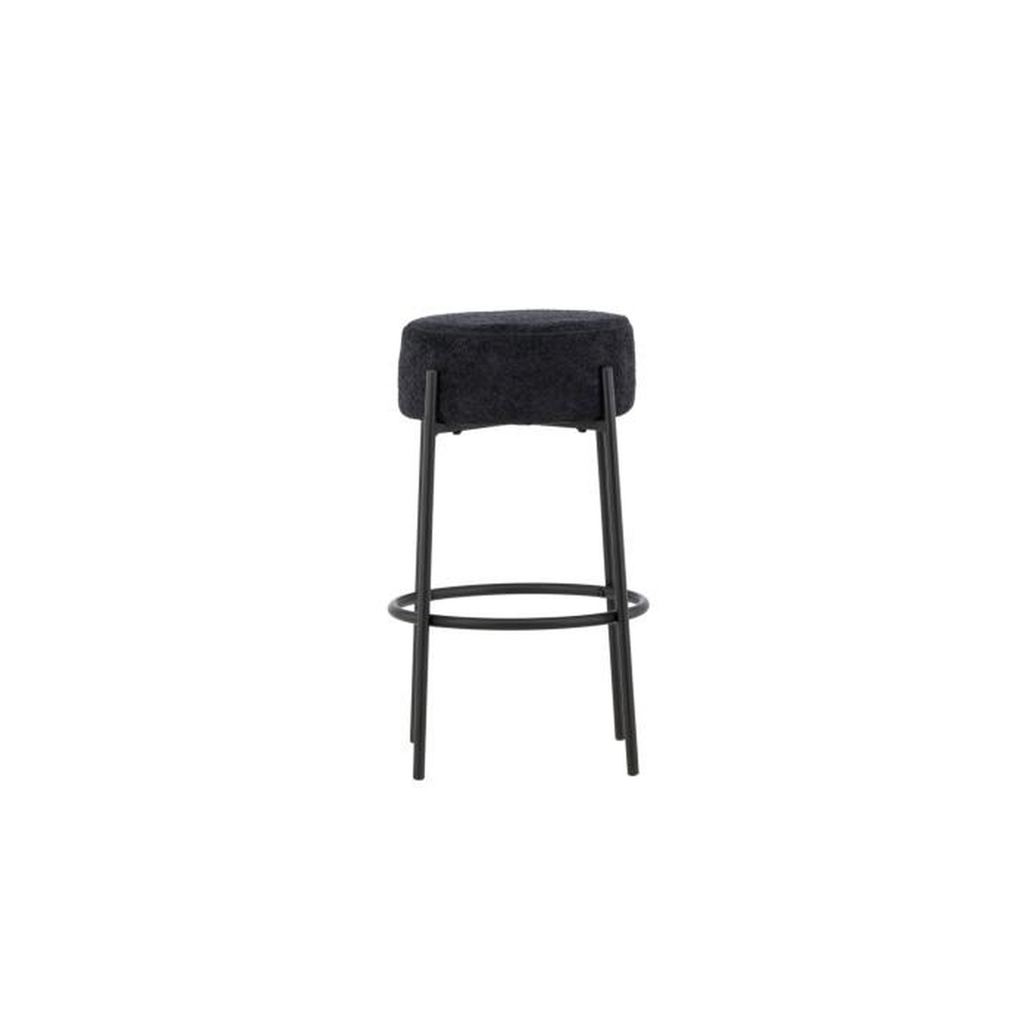 Voir la diapositive 2 : Paris Prix Tabouret de Bar Bouclette  Tucson  70cm Noir