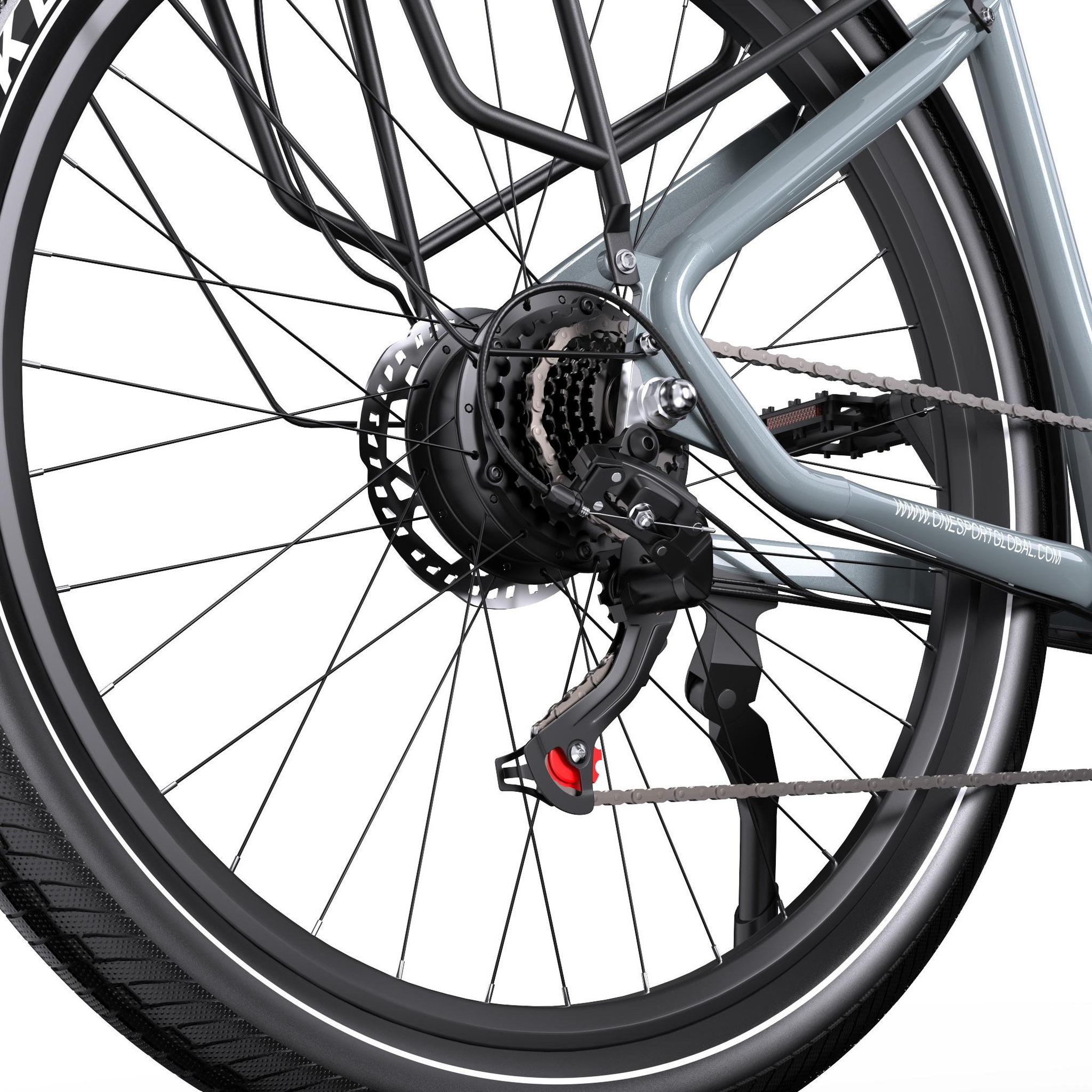 Voir la diapositive 5 : ONESPORT Vélo électrique urbain OneSport OT05 27,5