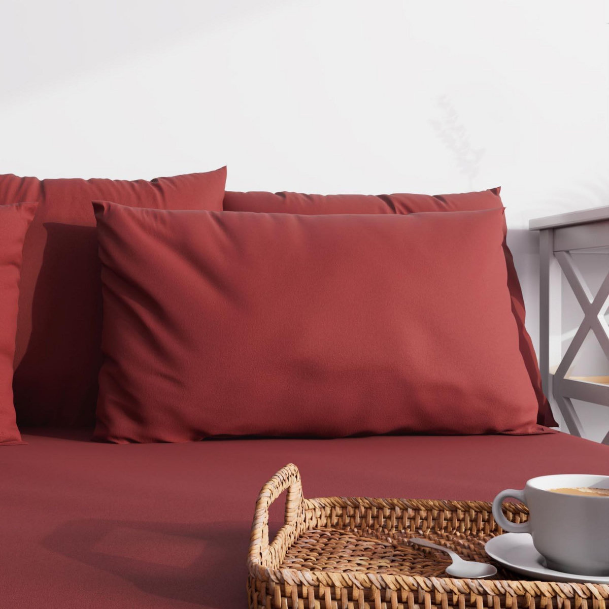 ZZZ Taie d'oreiller unie ZZZ