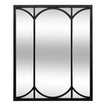 ATMOSPHERA Miroir style verrière - 74 x 90 cm - Noir