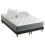 Voir la diapositive 3 : IDLITERIE Ensemble matelas Ressort 7 zones HYGGE + Sommier + couette + oreillers Fabriqué en France