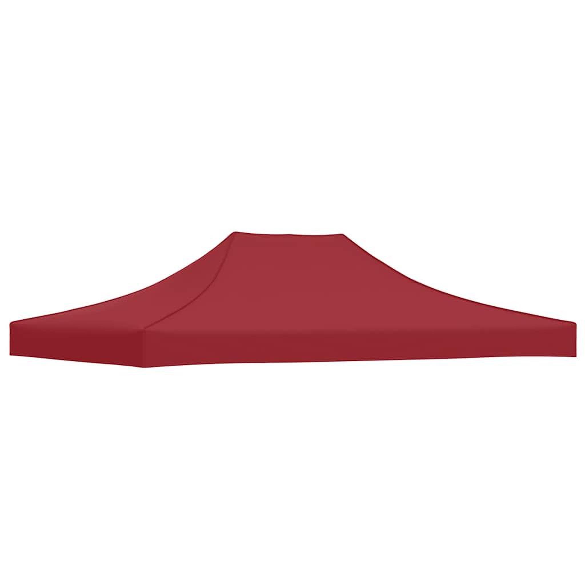 Voir la diapositive 5 : VIDAXL Toit de tente de reception 4x3 m Bordeaux 270 g/m^2