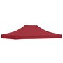 Voir la diapositive 5 : VIDAXL Toit de tente de reception 4x3 m Bordeaux 270 g/m^2