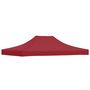 Voir la diapositive 5 : VIDAXL Toit de tente de reception 4x3 m Bordeaux 270 g/m^2