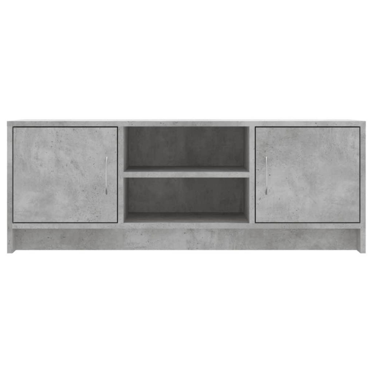 VIDAXL Meuble TV gris beton 102x30x37,5 cm bois d'ingenierie