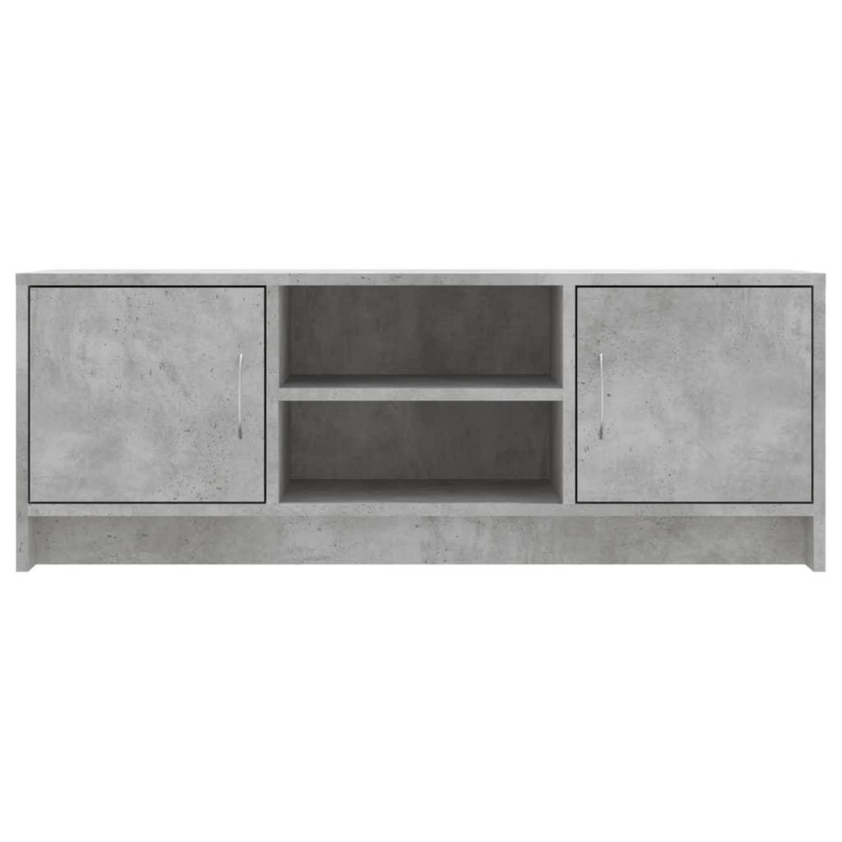 VIDAXL Meuble TV gris beton 102x30x37,5 cm bois d'ingenierie