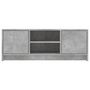 Voir la diapositive 5 : VIDAXL Meuble TV gris beton 102x30x37,5 cm bois d'ingenierie