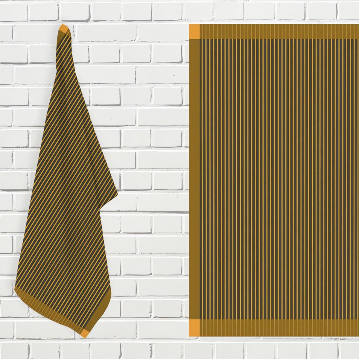 SOLEIL D'OCRE Lot de torchons de cuisine coton KENT, par Soleil d'ocre