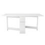 Voir la diapositive 1 : Paris Prix Table Console Pliante  Kungla  170cm Bouleau Blanc