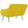 Voir la diapositive 5 : VIDAXL Banc Jaune 110x76x80 cm Velours