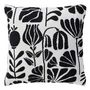 Voir la diapositive 1 : ATMOSPHERA Coussin Déco Effet Tricot  Twisted Lime  40x40cm Noir & Blanc