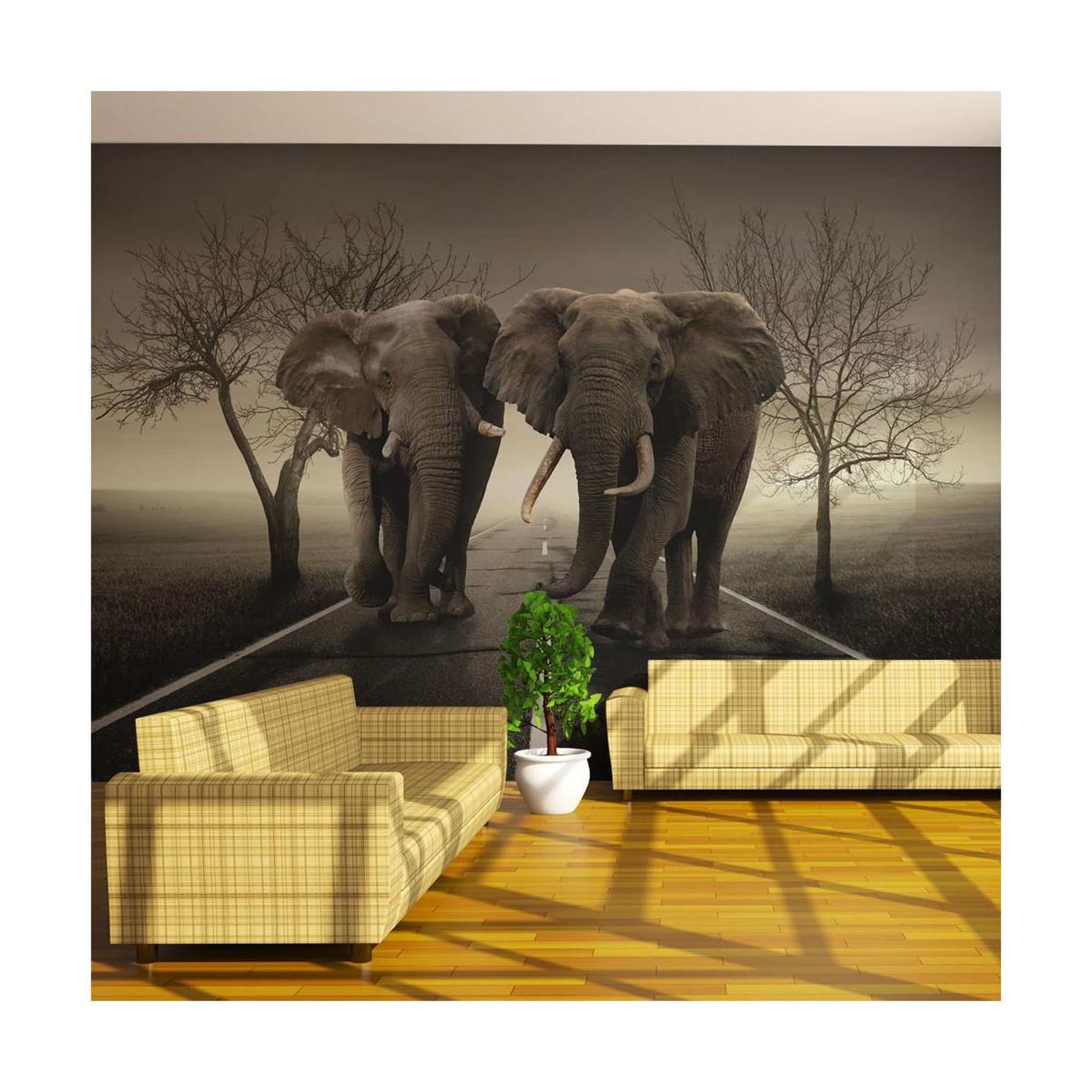 Paris Prix Papier peint  city of elephants  270x450cm
