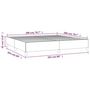 Voir la diapositive 6 : VIDAXL Cadre de lit sans matelas gris clair 200x200 cm tissu
