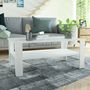 Voir la diapositive 1 : VIDAXL Table basse bois d'ingenierie 100x59x42 cm blanc