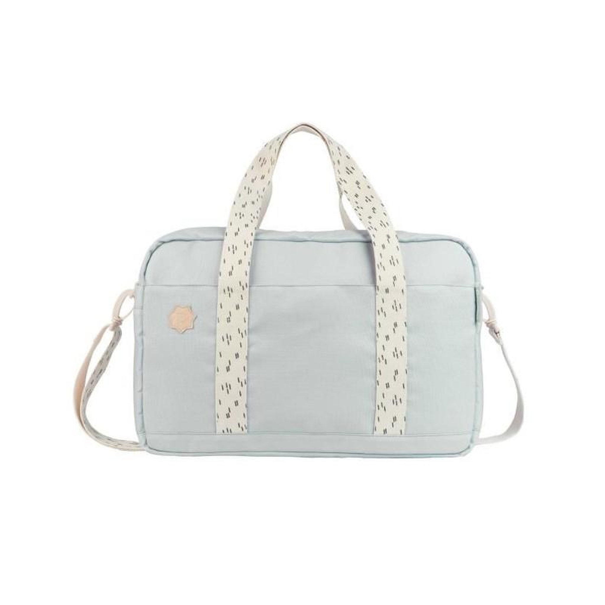 BADABULLE Badabulle Sac a langer Bowling - Grande Contenance 20L - Plan a langer et Attaches-poussette inclus, Gris