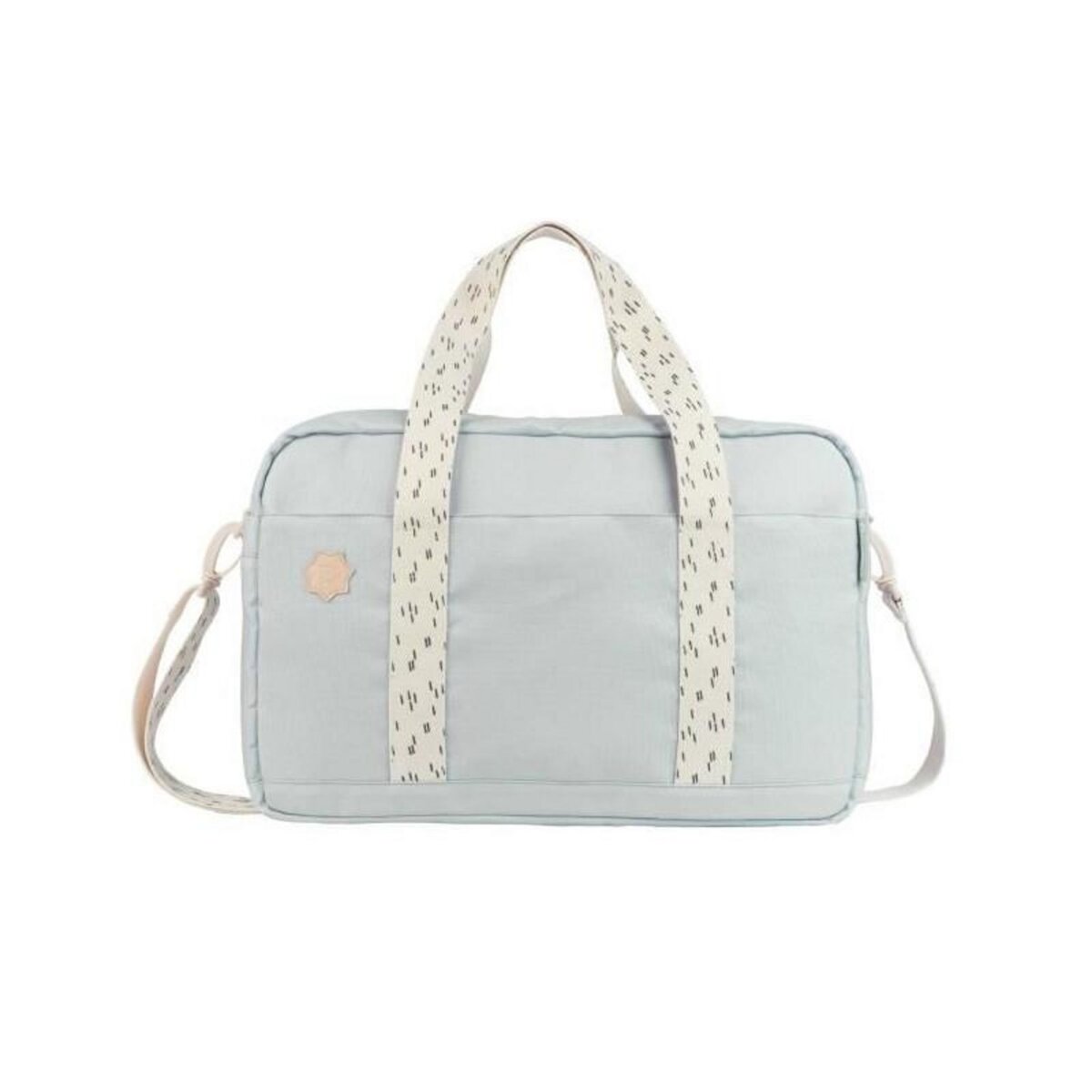 BADABULLE Badabulle Sac a langer Bowling - Grande Contenance 20L - Plan a langer et Attaches-poussette inclus, Gris