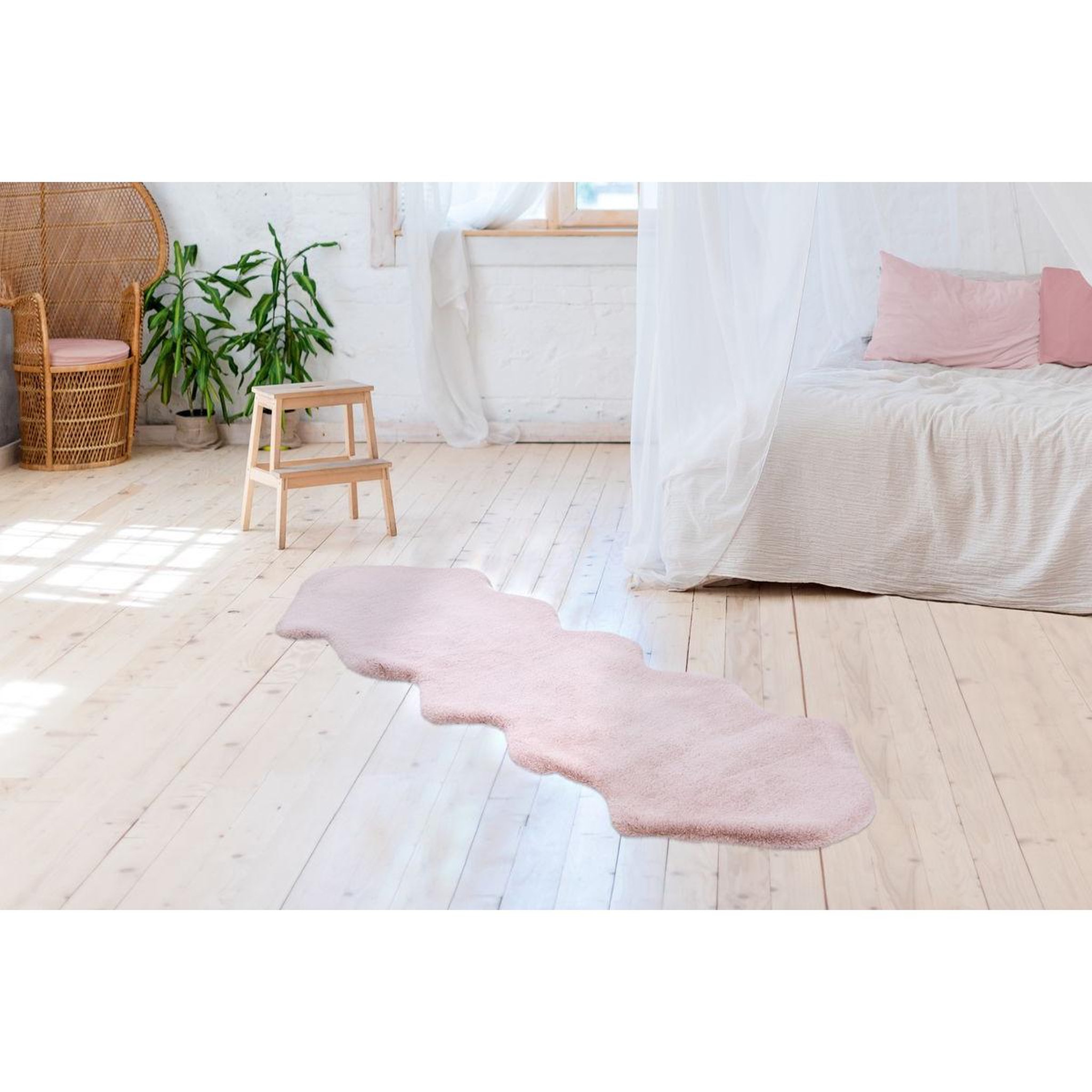 Voir la diapositive 2 : Paris Prix Tapis déco  sheep  60x180cm rose