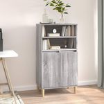 VIDAXL Buffet haut Sonoma gris 60x36x110 cm Bois d'ingenierie