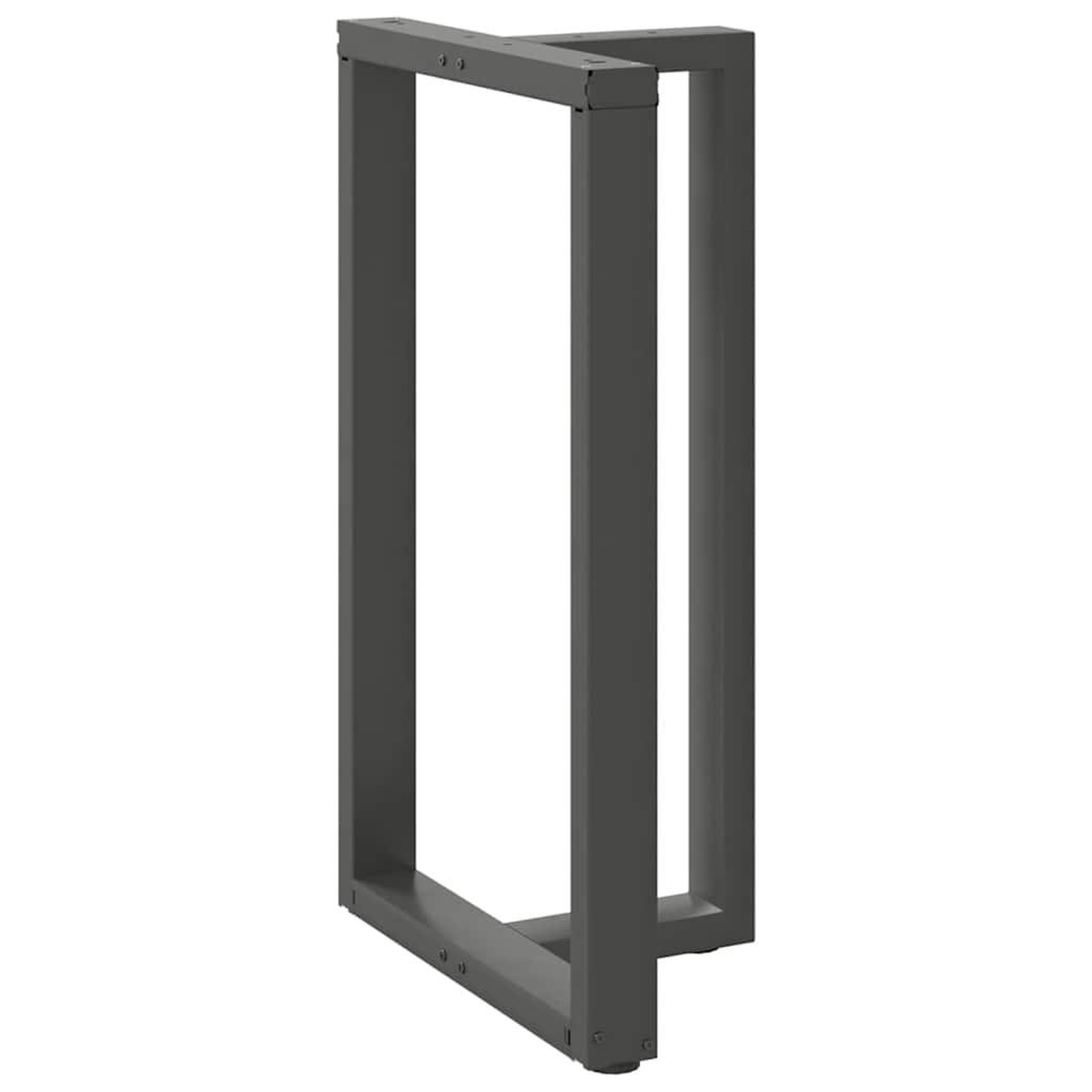 Voir la diapositive 4 : VIDAXL Pieds de table de bar forme de T 2 pcs anthracite acier