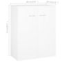 Voir la diapositive 6 : VIDAXL Buffet blanc 60x30x75 cm bois d'ingenierie